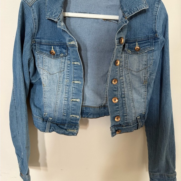 [M] Seduction Women's Blue Denim Jean Jacket - Picture 3 of 6